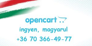 webshop, webáruház OpenCart ingyen magyarul