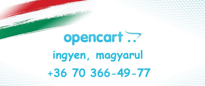 webshop, webáruház OpenCart ingyen magyarul