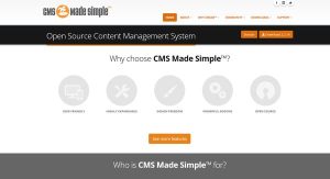 CMS Made Simple egyszerű tartalomkezelő